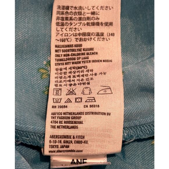 Ambercrombie & Fitch Sz Large CottageCore Costal Spaghetti Cross Back Mini Dress - Picture 9 of 10